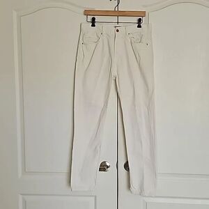 Zara Men's Straight Leg Denim Jean White 31